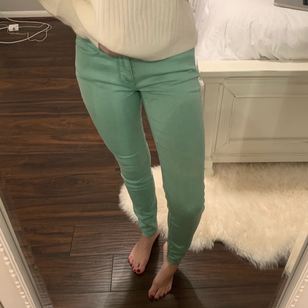 Bullhead denim teal jeggings - Picture 8 of 8